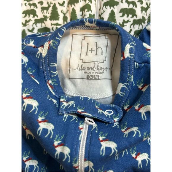 (3) Holiday Lila and Hayes footed pajamas, $150 - Picture 4 of 5